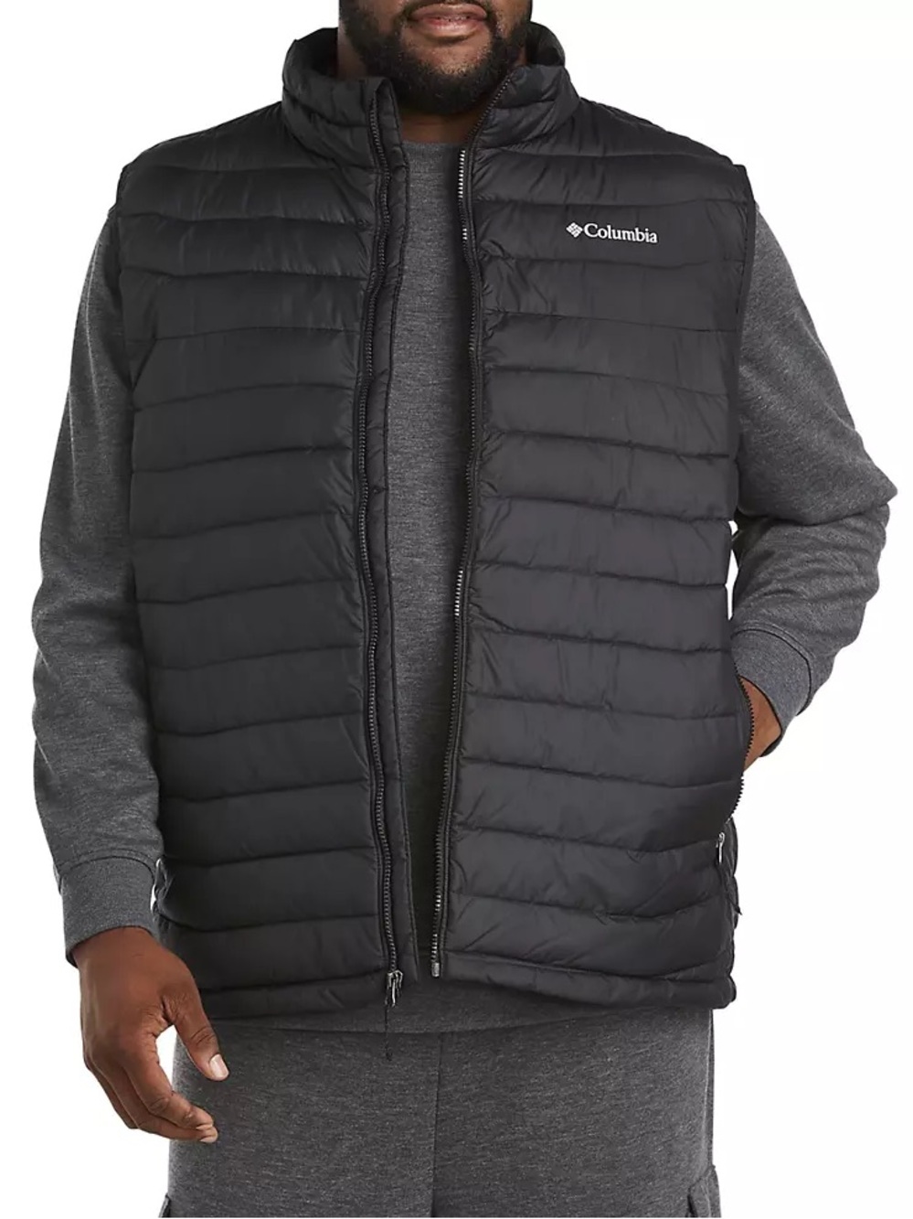 Columbia Black Quilted Insulated Vest